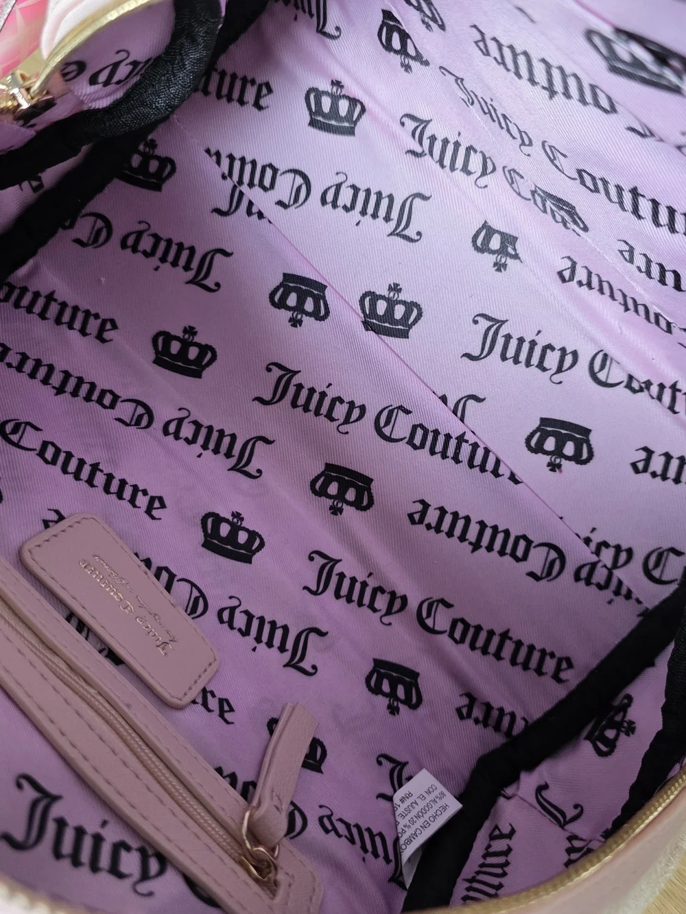 Juicy Couture Sugar Rush  Satchel with Ice Cream Charm In Buff Beige